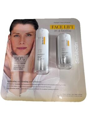 StriVectin Face Lift Serum Duo in White with Yellow Accents NEW